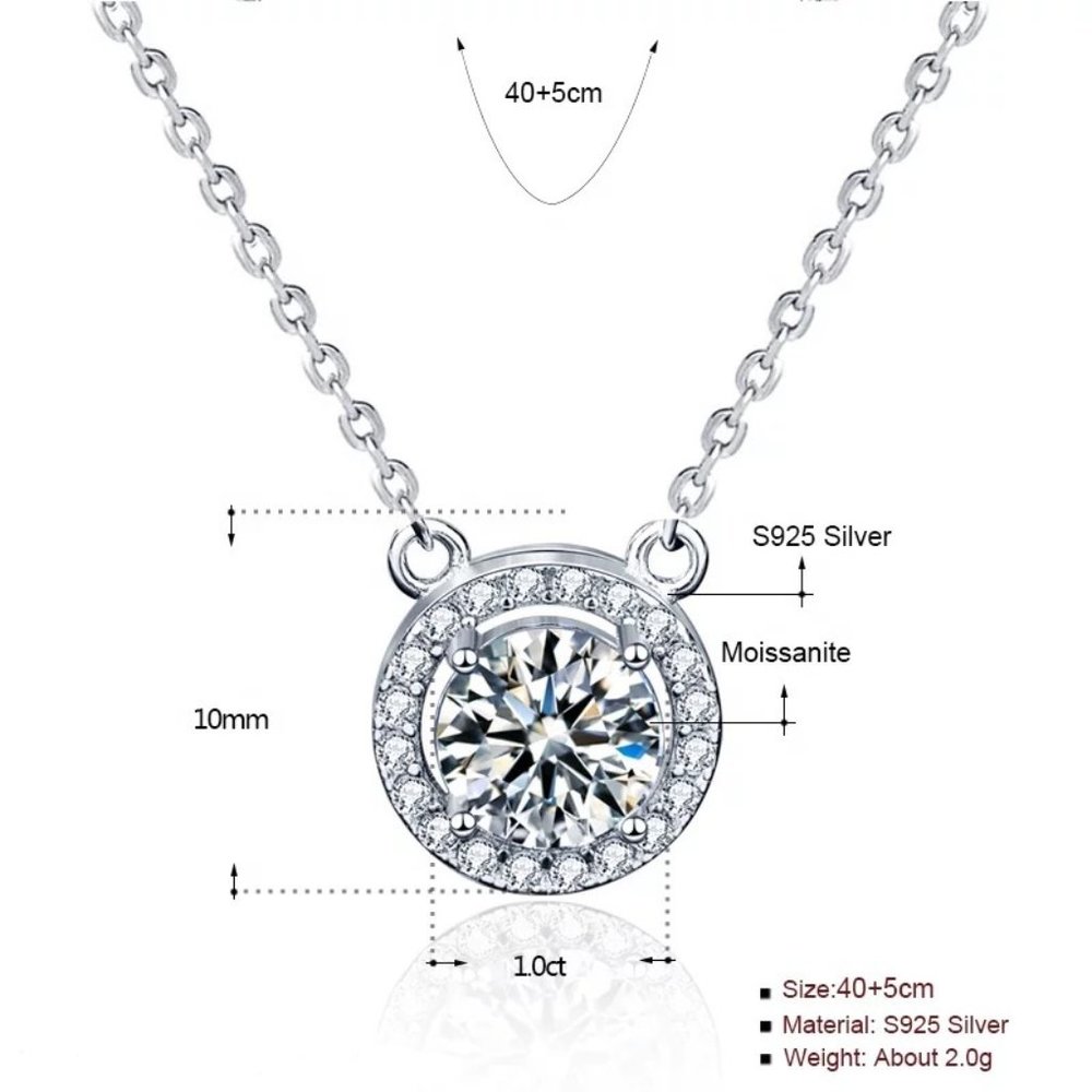 1ct. t.w. Diamond Round Necklace - Picture 6 of 13